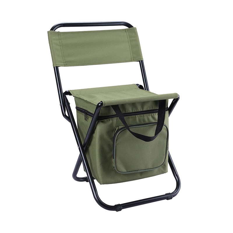 Lightweight Folding Chair Seat with Cooler Bag
