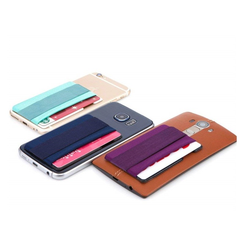 Lycra Cell Phone Card Holder With Elastic Spandex Band