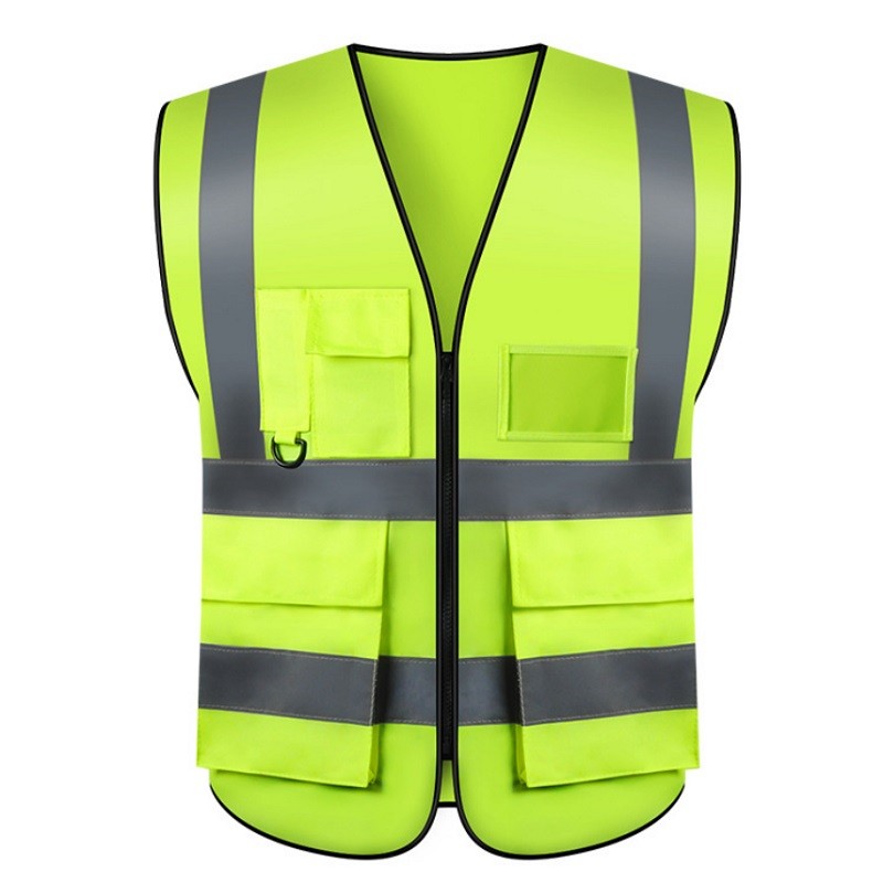 Reflective Safety Vest with Four Pockets