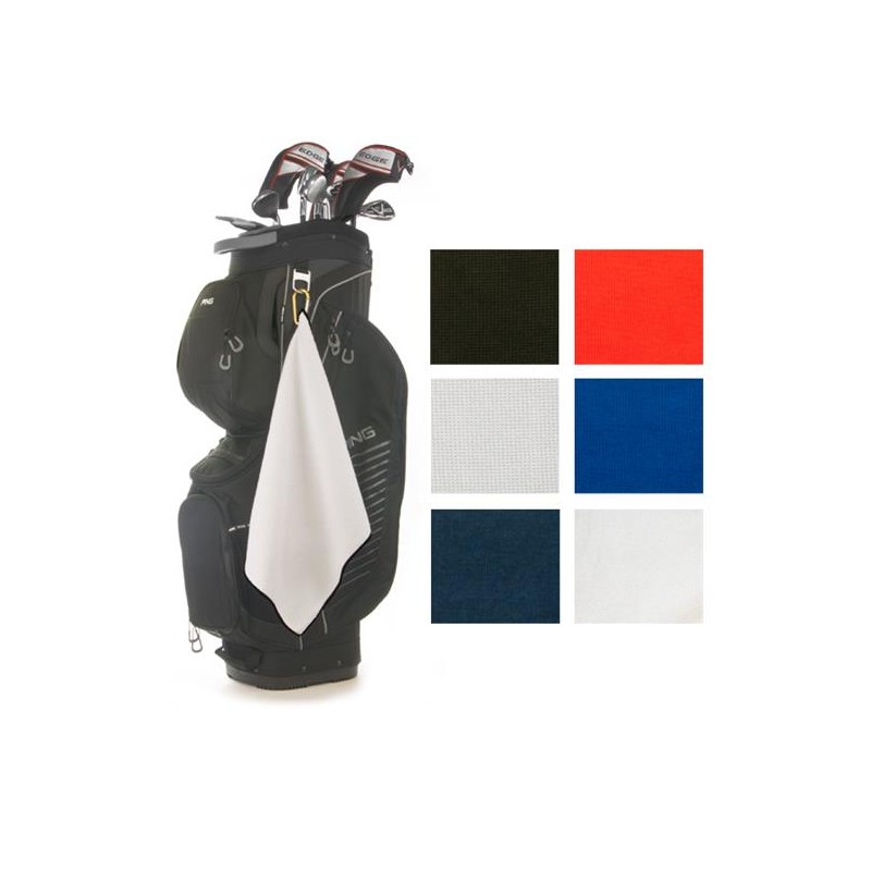 Microfiber Waffle Golf Towel with Hook