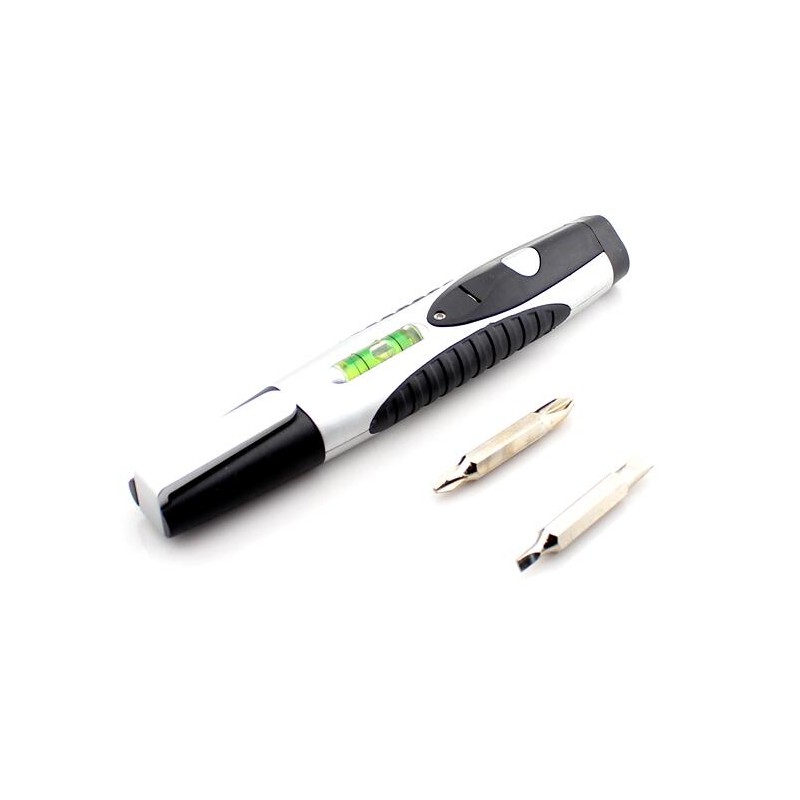 Mini Flashlight Tool with Light and Screwdrivers
