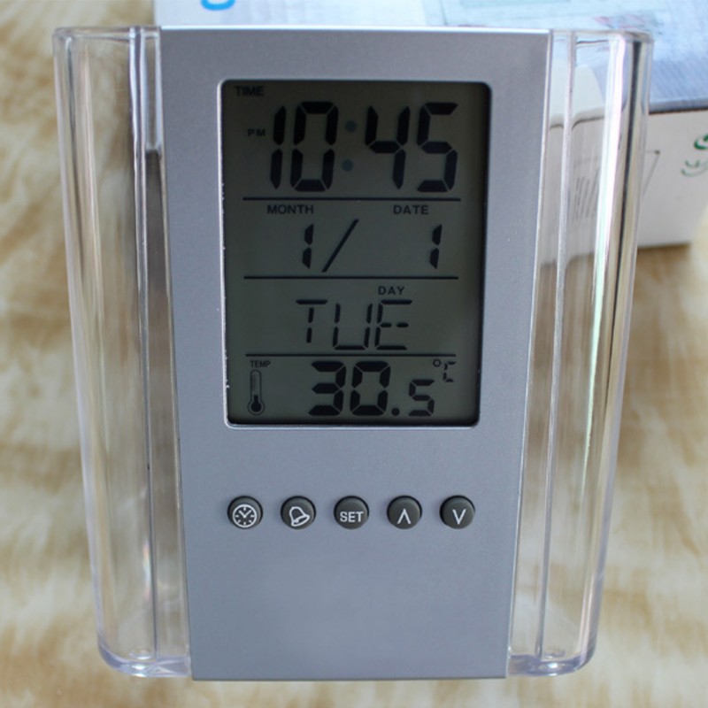 Multifunctional Perpetual Calendar Pen Clock