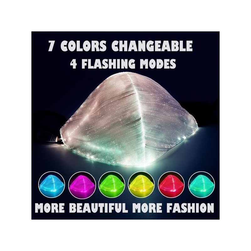 PPE LED Light Charging Electric Party Mask