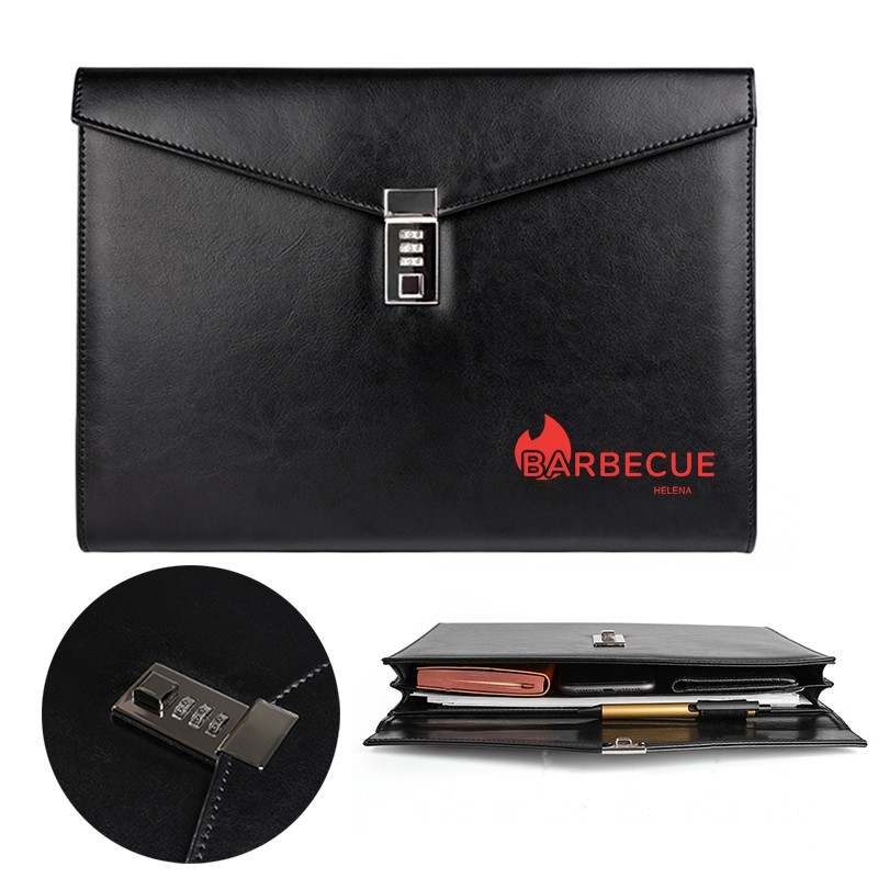 PU Leather A4 Size Envelope Bag with Coded Lock PU Leather A4 Size Envelope Bag with Coded Lock