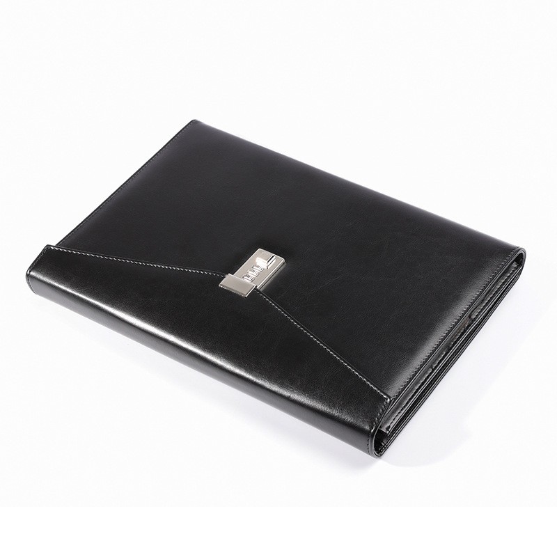 PU Leather A4 Size Envelope Bag with Coded Lock
