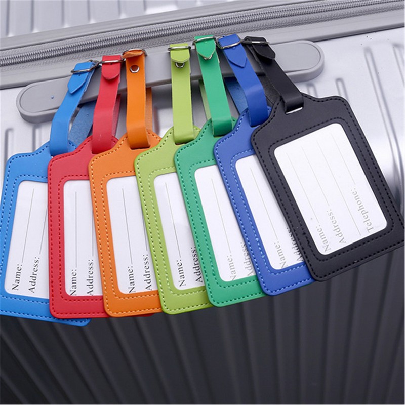 PU Leather Luggage Travel Tag