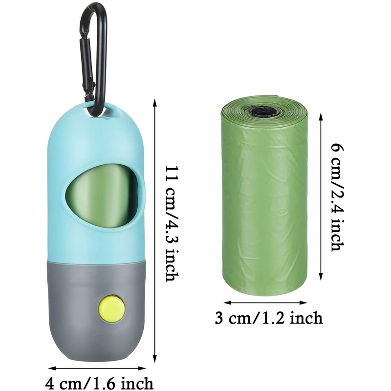 Pet Waste Bag Dispenser With LED Light