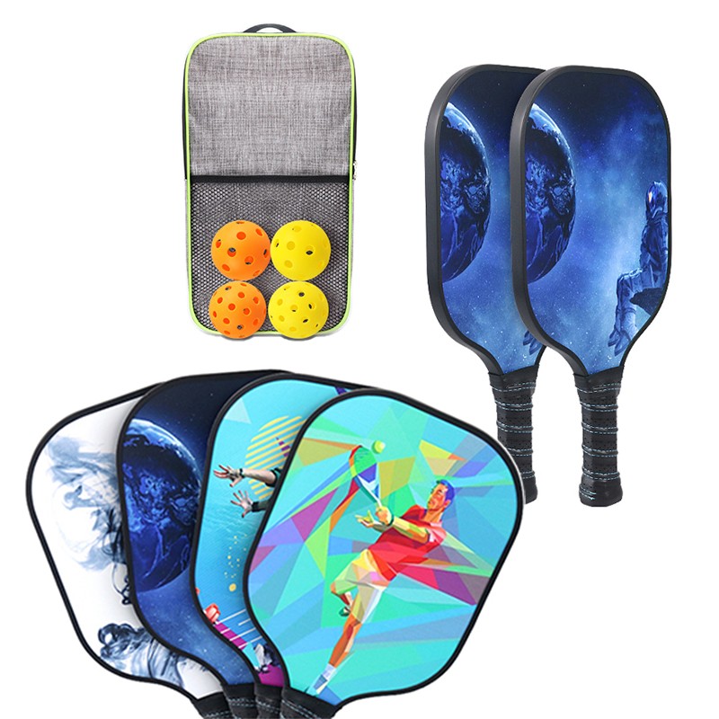 Pickleball Set With 2 Paddles And 4 Balls