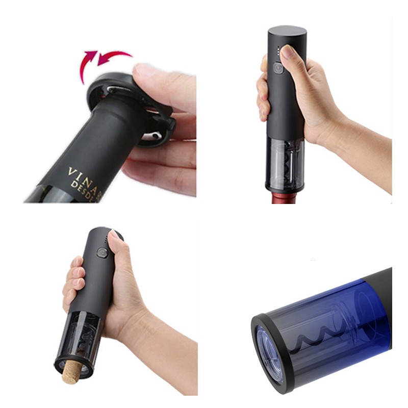 Rechargeable Electric Wine Opener with Foil Cutter