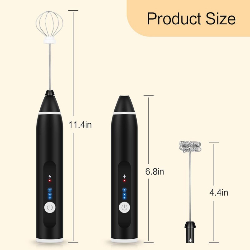 Rechargeable Milk Frother Electric Egg Beater