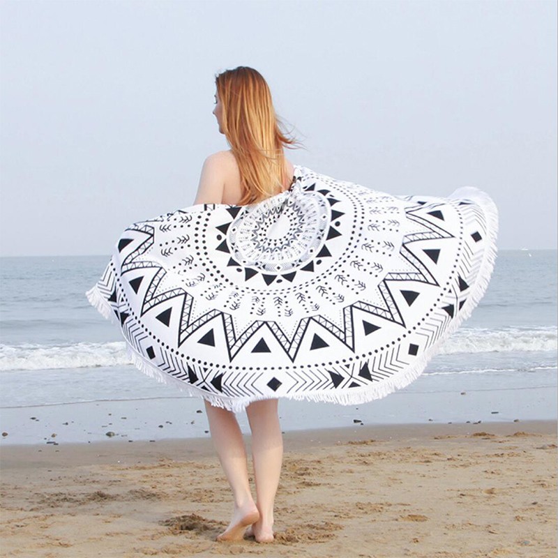 Round Beach Towel Blanket