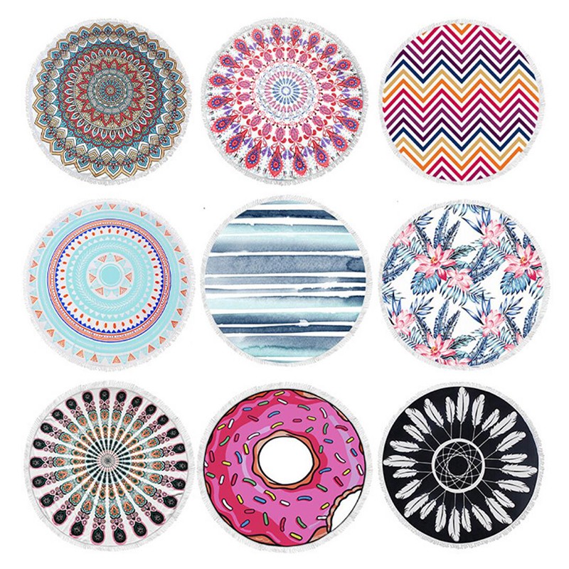 Round Beach Towel Blanket