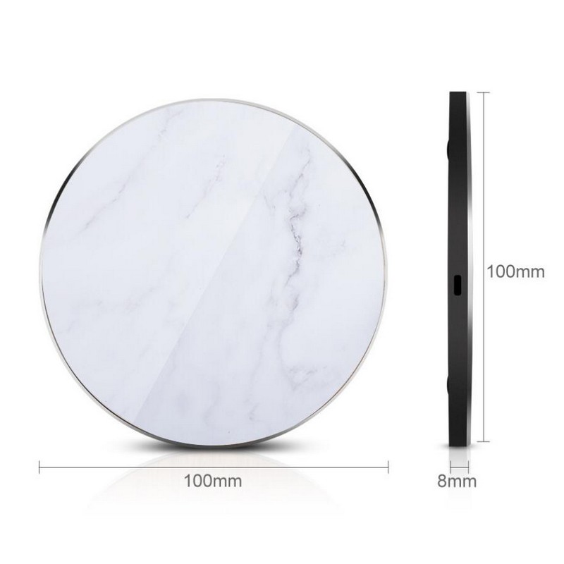 Round Marble Wireless Charging Board