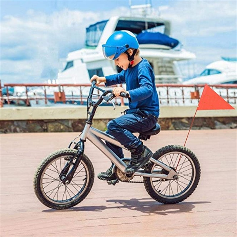 Safety Bike Flag With Fiberglass Pole