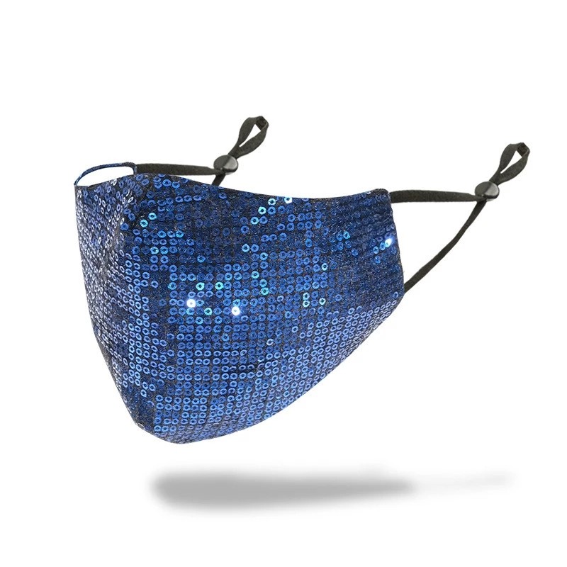 Sequin Cotton Face Mask
