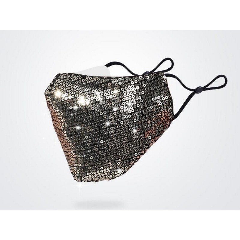 Sequin Cotton Face Mask