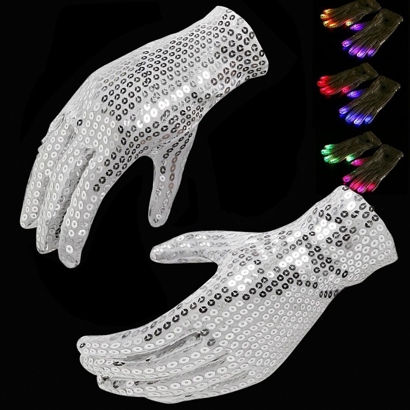 Sequined LED Gloves Sequined LED Gloves