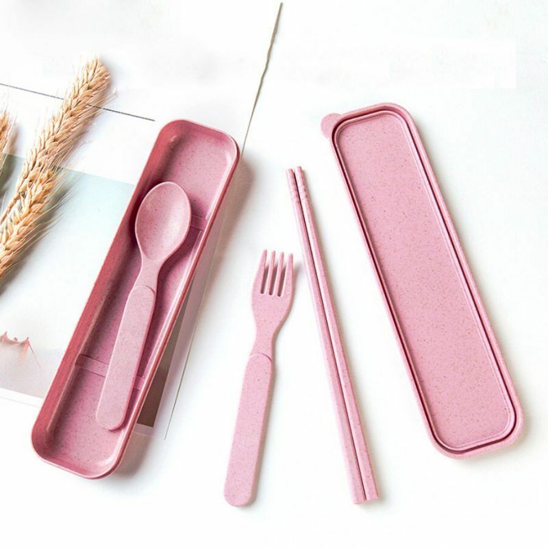 Set 3-Pieces Of Wheat Straw Tableware
