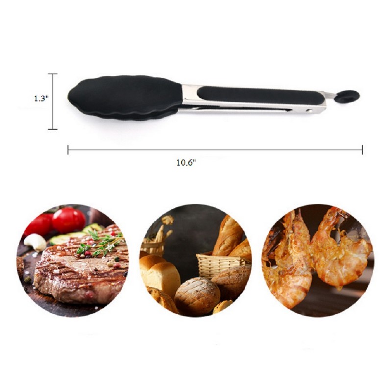 Silicone Food Tong 9"