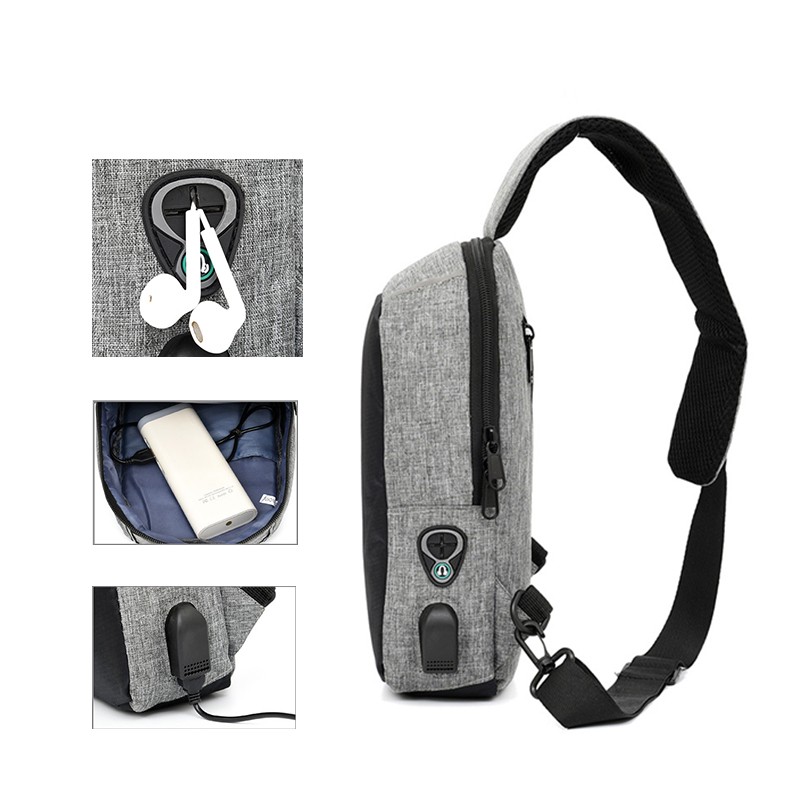 Sling Bag With USB Charging Port