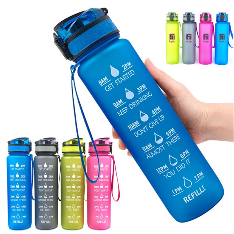 Sports Water Bottle with Time Marker(1L)