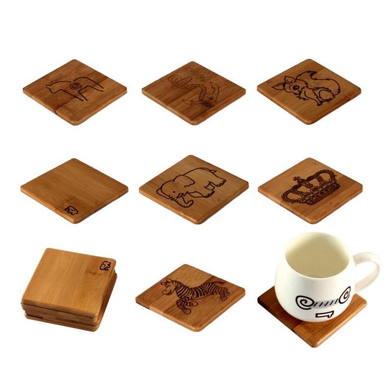 Square Bamboo Coaster Square Bamboo Coaster