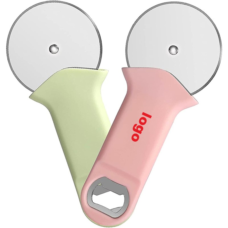 Stainless Steel Pizza Cutter Wheel and Bottle Opener Stainless Steel Pizza Cutter Wheel and Bottle Opener