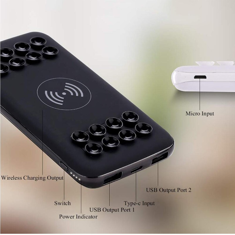 Suction Power Bank 10000 mAh
