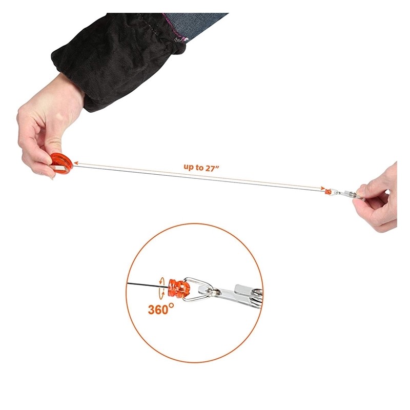 The round retractable badge holder