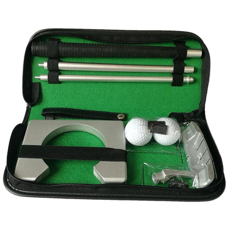 Travel Indoor Golf Club Aluminum Alloy Putter Kit