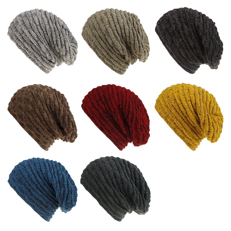 Unisex Knit Baggy Beanie