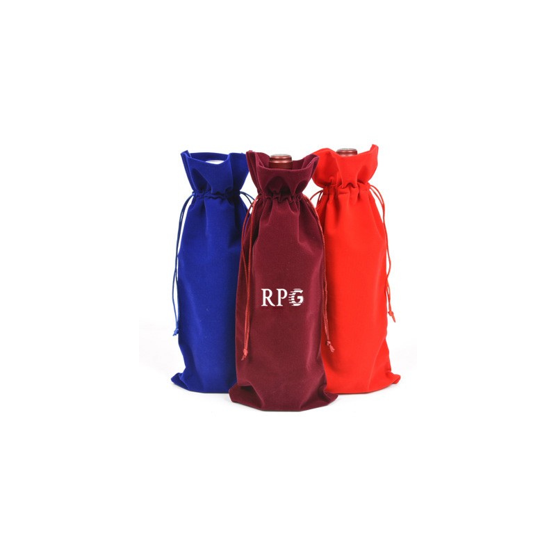 Velvet Drawstring Wine Bag Velvet Drawstring Wine Bag