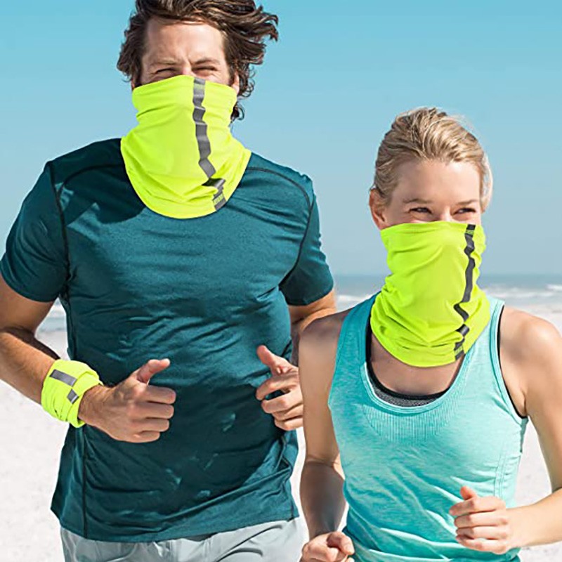 Visibility Reflective Neck Gaiter Safety Bandana UV Protection Scarf Visibility Reflective Neck Gaiter Safety Bandana UV Protection Scarf