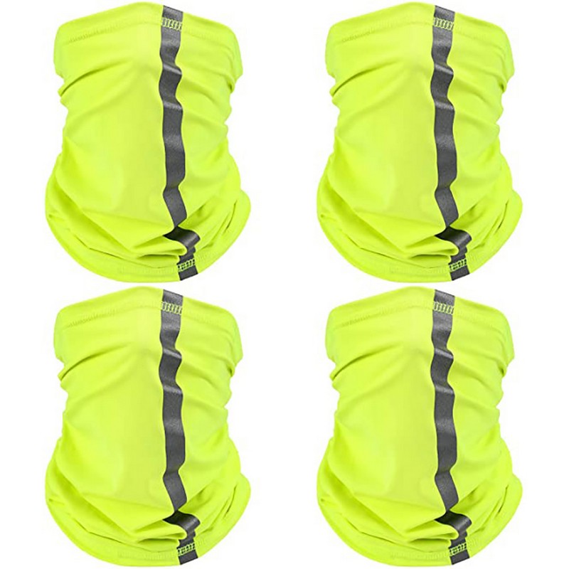 Visibility Reflective Neck Gaiter Safety Bandana UV Protection Scarf