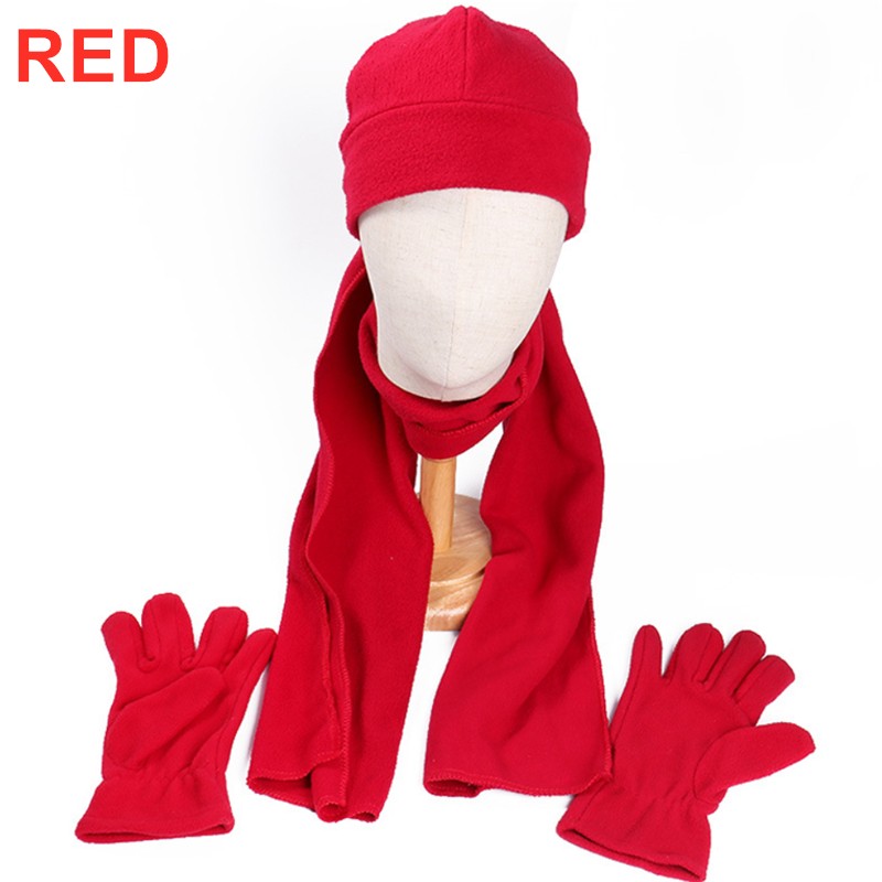 Warmer Fleece Beanie & Gloves Set