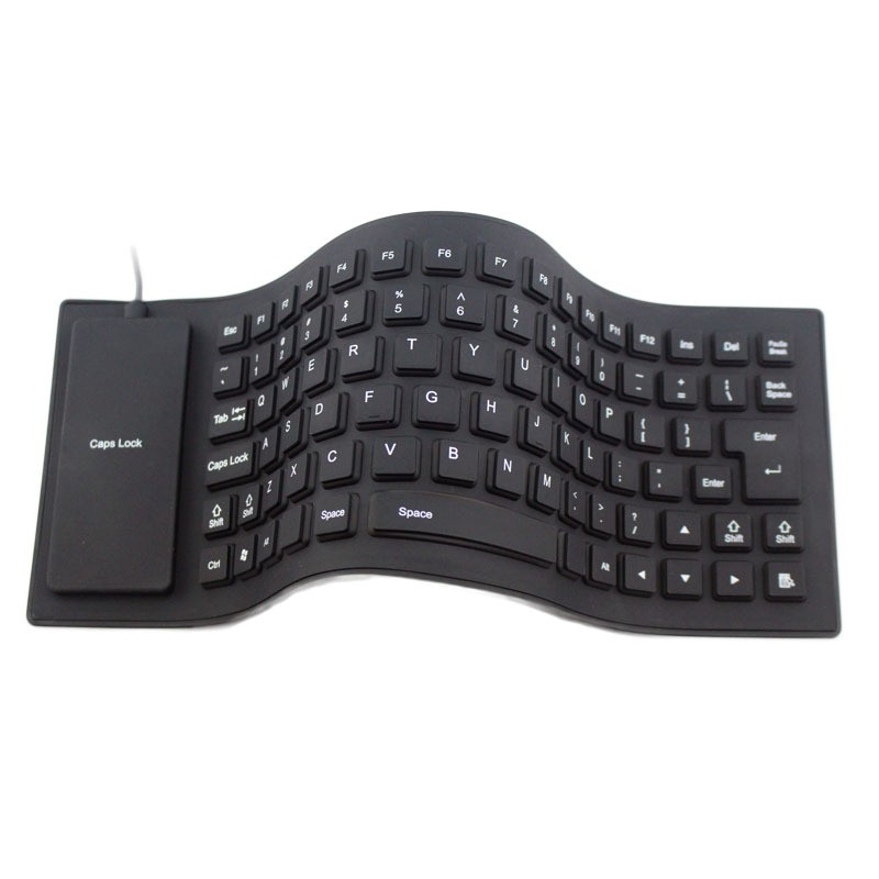 Waterproof 85-key USB Wired Silicone Keyboard