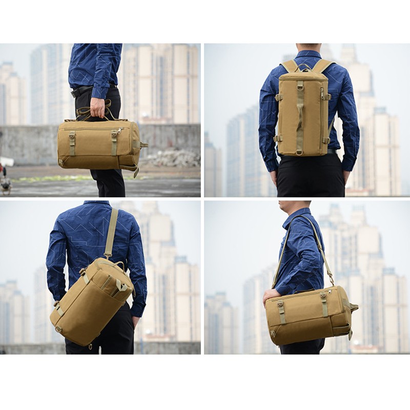 Waterproof Cylinder Tactical Canvas Bag