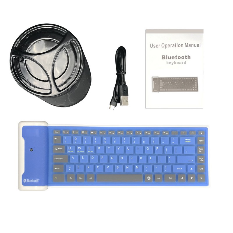 Waterproof Silicone Bluetooth Keyboard