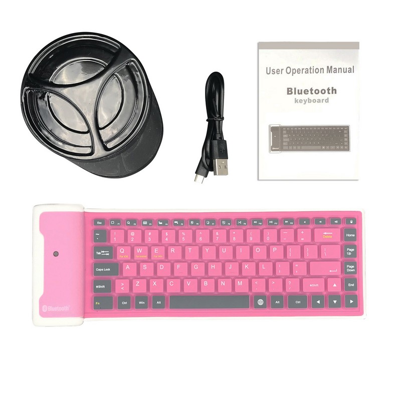 Waterproof Silicone Bluetooth Keyboard