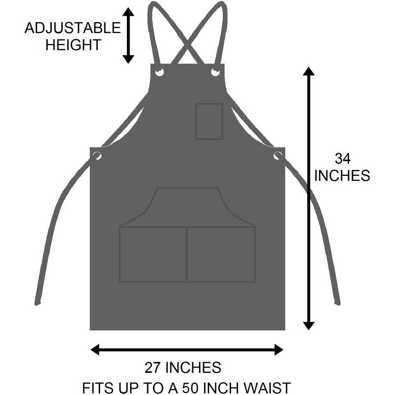 Waxed Canvas BBQ Grill Apron