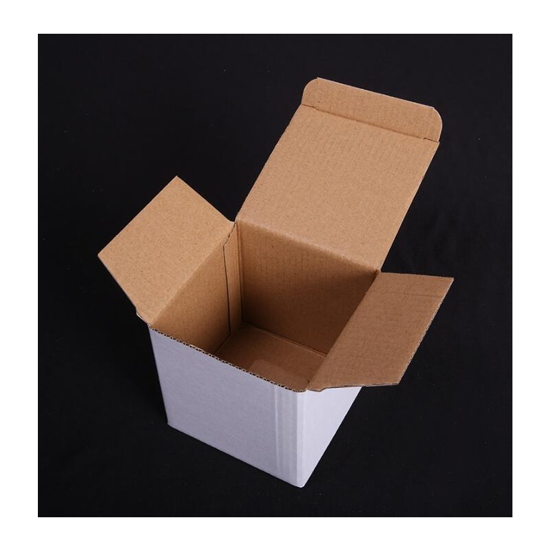 White B-Flute Corrugated Box