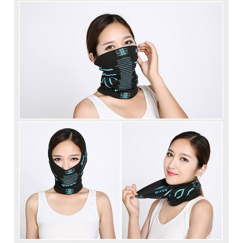 Windproof Face Mask Warmer Neck Gaiter Bandana Ear Loops