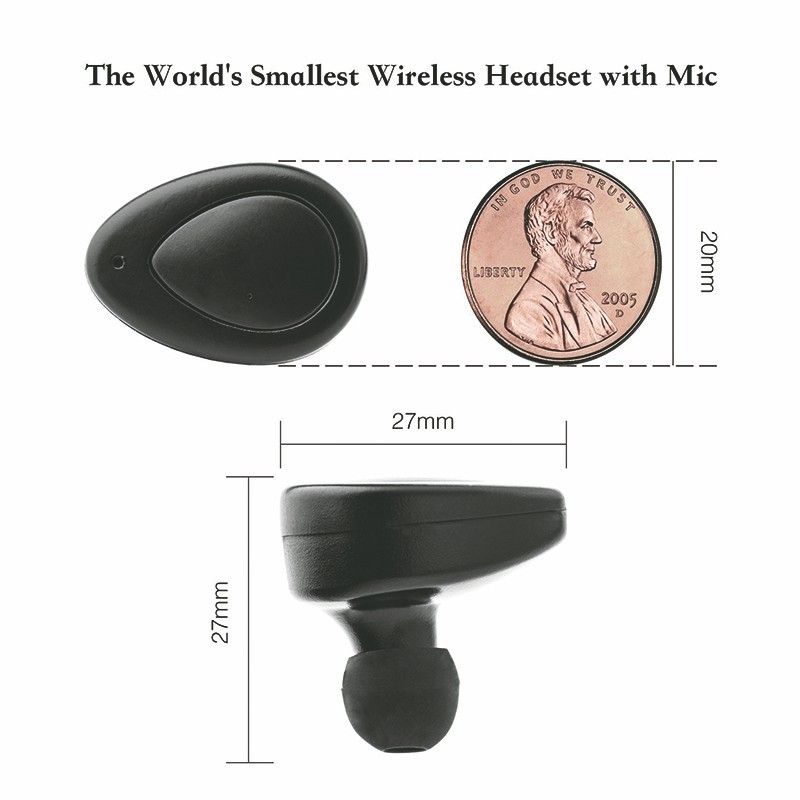 Wireless In-ear Double Earphones with Charging Socket