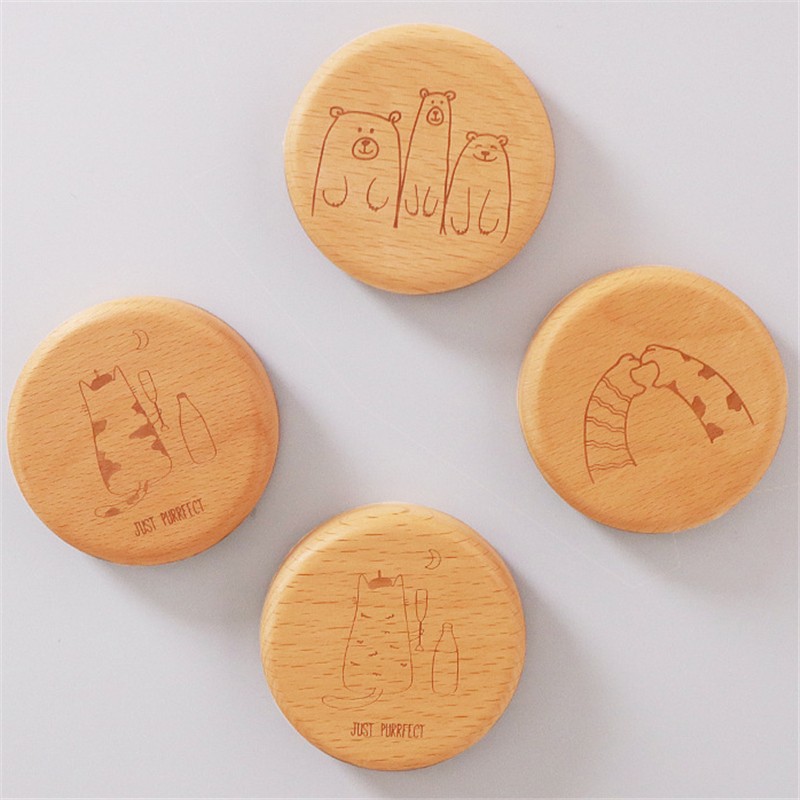 Wooden Bottle Opener with Magnet